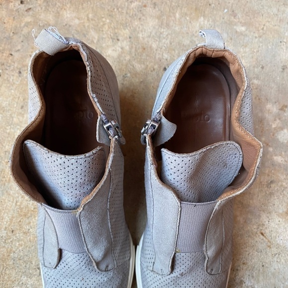 Linea Paolo Womens 9 Gray Ankle Boots Booties Wedge Sneakers - Picture 9 of 10